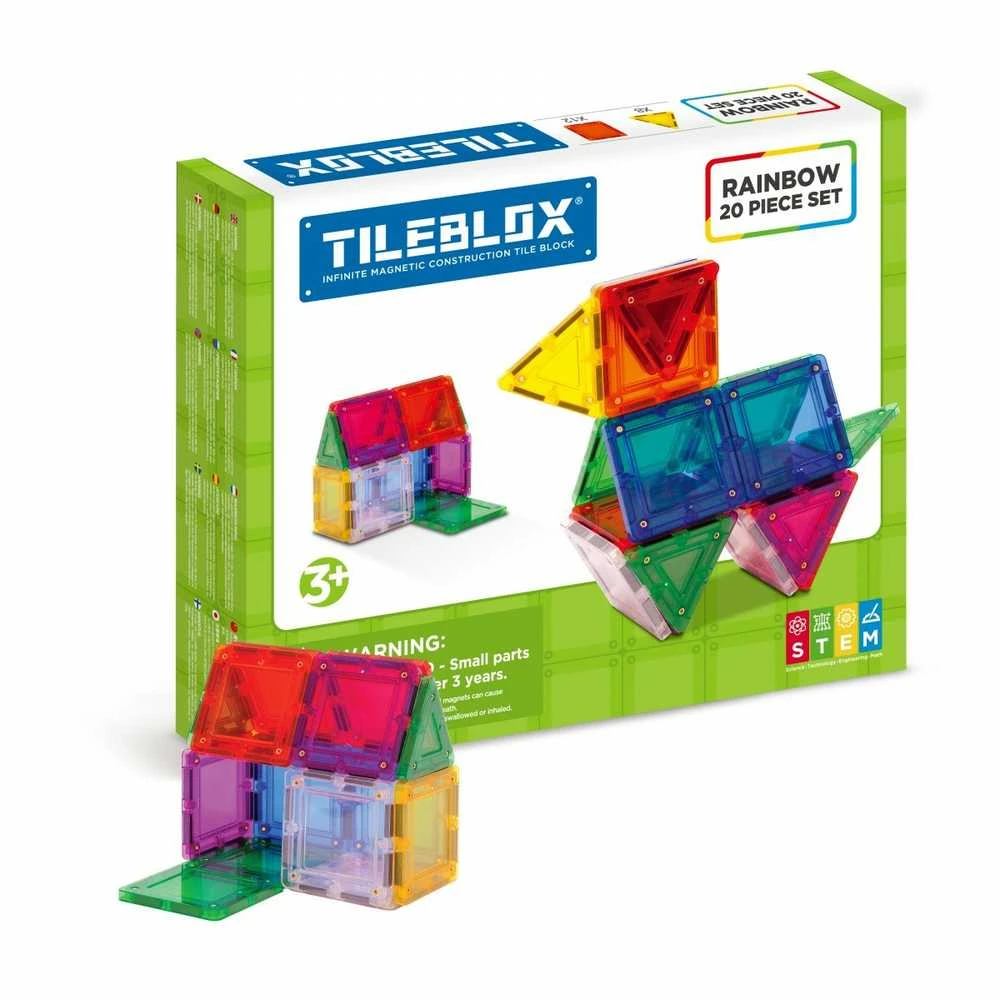 Tileblox - Vaivorykštė - 20 vnt. rinkinys (3201)