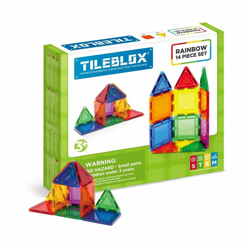 Magformers Tileblox - Rainbow - 14 vnt rinkinys (3200)