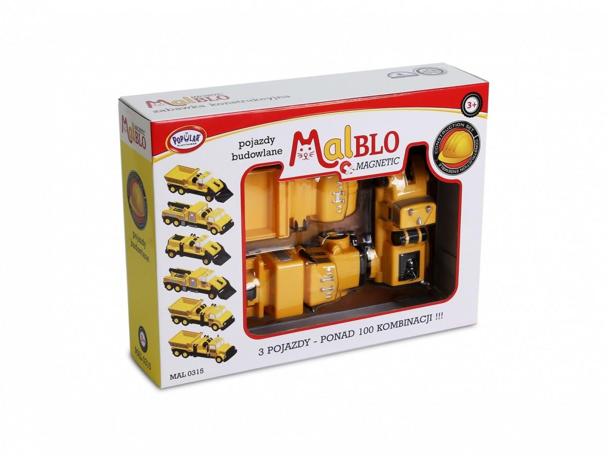Malblo magnetinės statybinės transporto priemonės