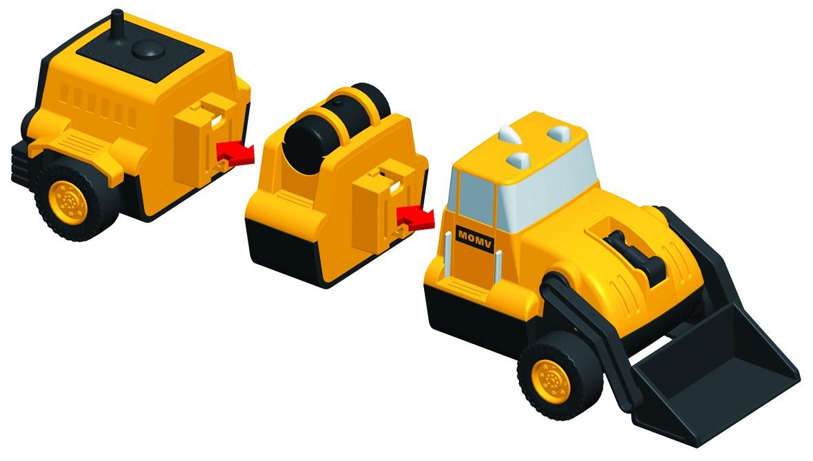 Malblo magnetinės statybinės transporto priemonės