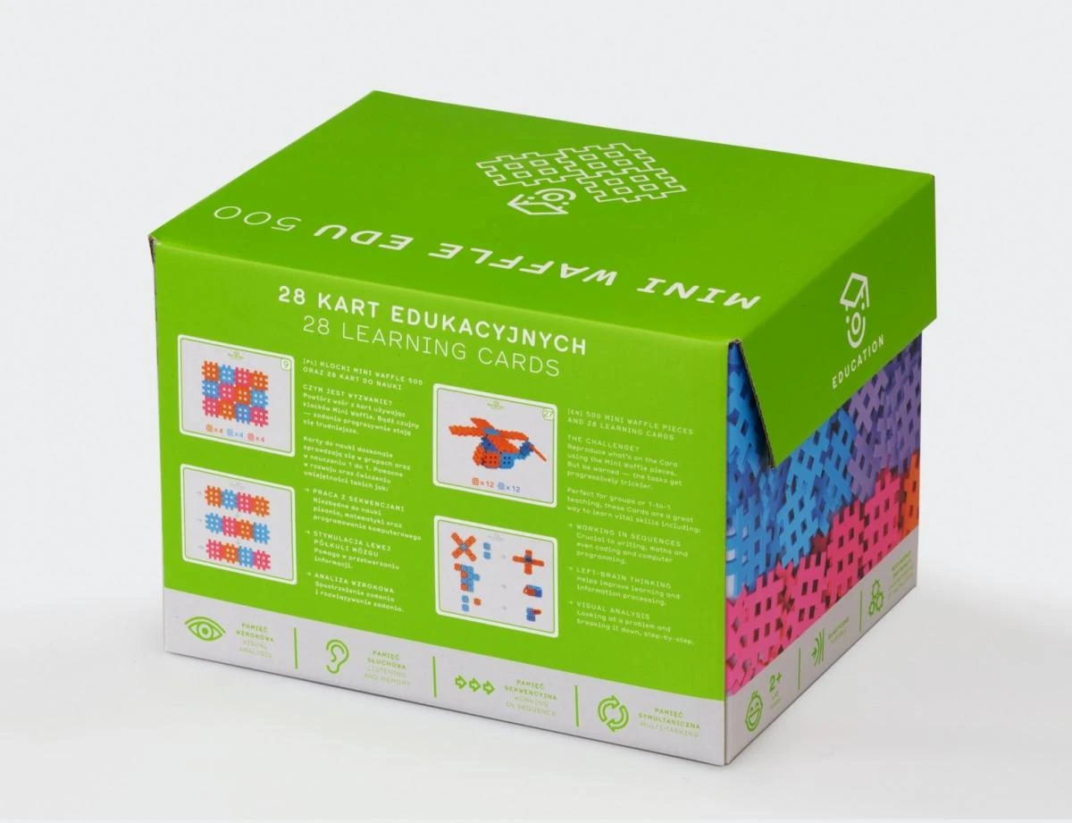 Marioinex Konstrukciniai blokeliai Mini Waffle Edu, 500 d.
