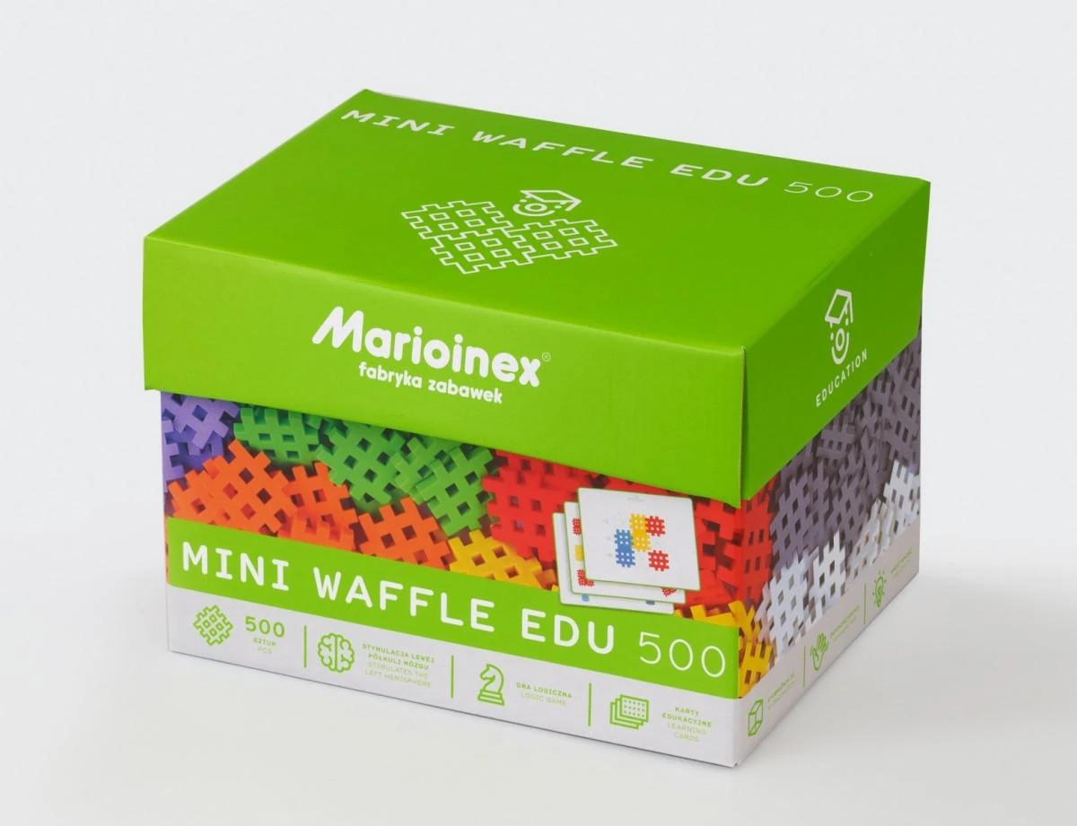 Marioinex Konstrukciniai blokeliai Mini Waffle Edu, 500 d.