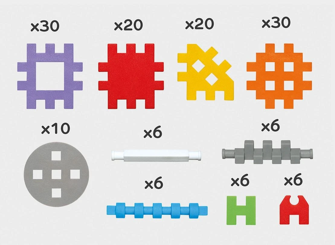 Marioinex Mini vaflinės statybinės plytos 140 vnt.