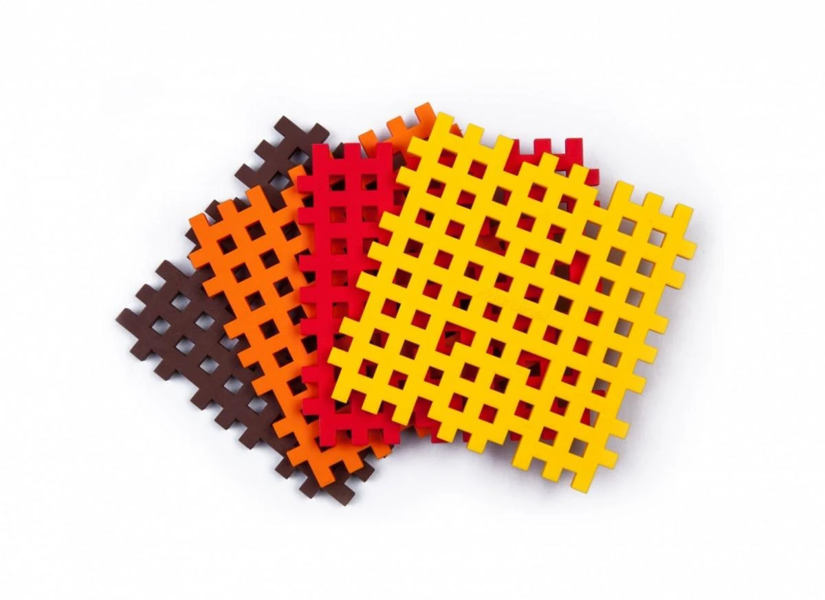 Marioinex Konstrukciniai blokeliai Mini Waffle Mini Base, 4 Vnt
