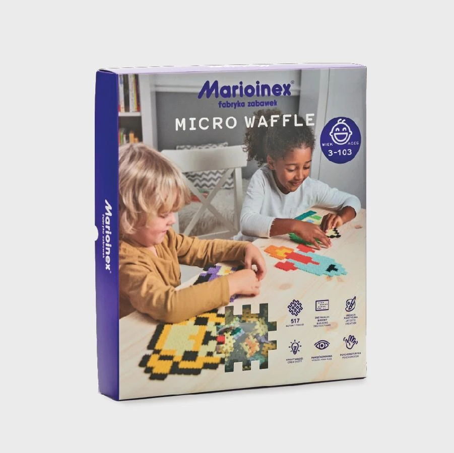 Kaladėlės Marioinex Micro Waffle, 517 vnt.