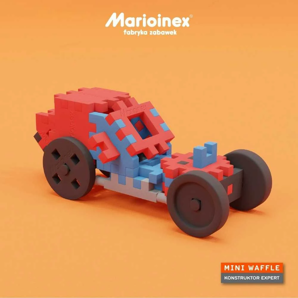 Marioinex Mini kaladėlės(vaffle) konstruktorius ekspetas, 141vnt