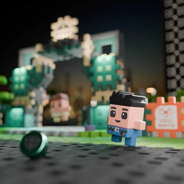MARIOINEX Mini Waffle City banko apiplėšimo kaladėlės, 148 dalys
