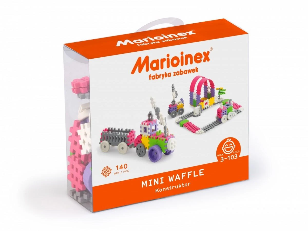 Marioinex Klocki Waffle Mini konstruktorius 140 vnt merginoms ZA5397