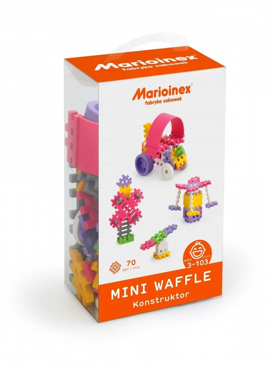 Vaflinės mini kaladėlės Marioinex, 70 elementų
