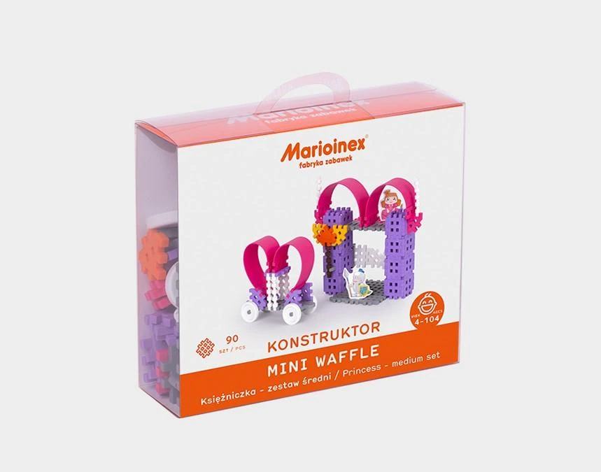 MARIOINEX 903766 vafliniai mini kaladėlės - vidutinio dydžio princesė [lizdinė plokštelė]