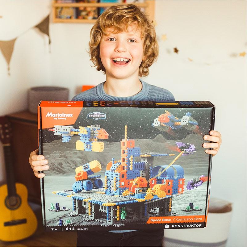 MARIOINEX mini vafliniai konstravimo kaladėlės, kosmoso pagrindas, 618 detalių