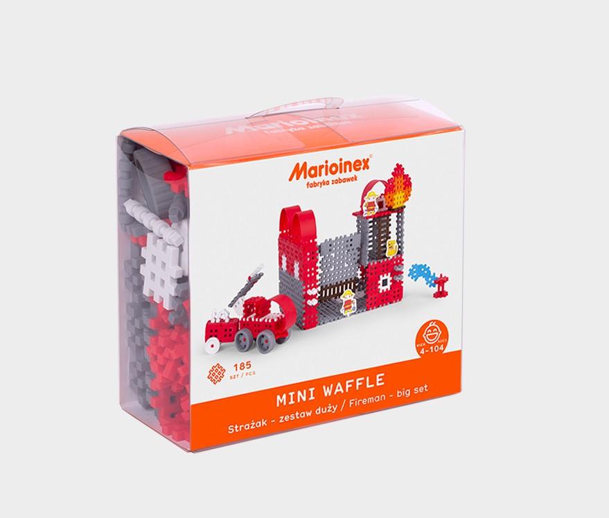 Konstruktorius Marioinex Mini Waffle Fireman 185 el.