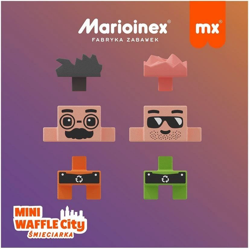 Konstruktorius Marioinex Mini Waffle šiukšliavežė, 48 d.