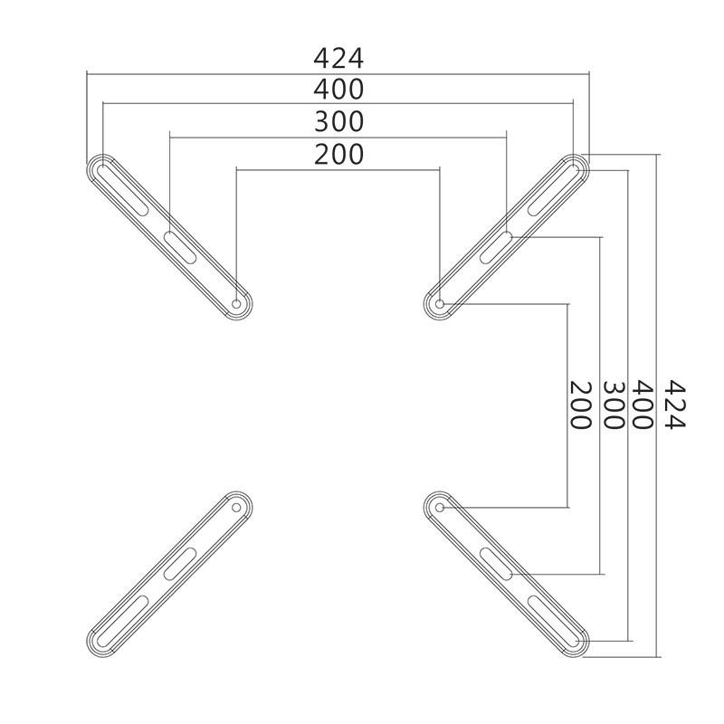 Logilink BP0029, VESA Adapteris iki 400x400 | Prisijungti | Sieninis laikiklis | 32-55 " | Maksimalus svoris (keliamoji galia) 30 kg | Juodas