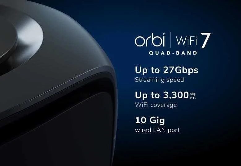 Maršrutizatorius NETGEAR Orbi 970 1-pak (RBE970B-100EUS)