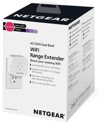 Maršrutizatorius Netgear Stiprintuvas WiFi Signal EX6110 AC1200 sieninis kištukas/Uk socket