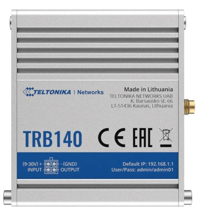 Šakotuvas TELTONIKA IOT GATEWAY TRB140 ETH