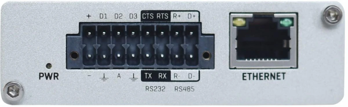 Šakotuvas Teltonika TRB245 LTE Gateway: Be WiFi, 4G, Dual SIM, Enthernet prievadas, RS232+RS485 jungtys, GPS Teltonika