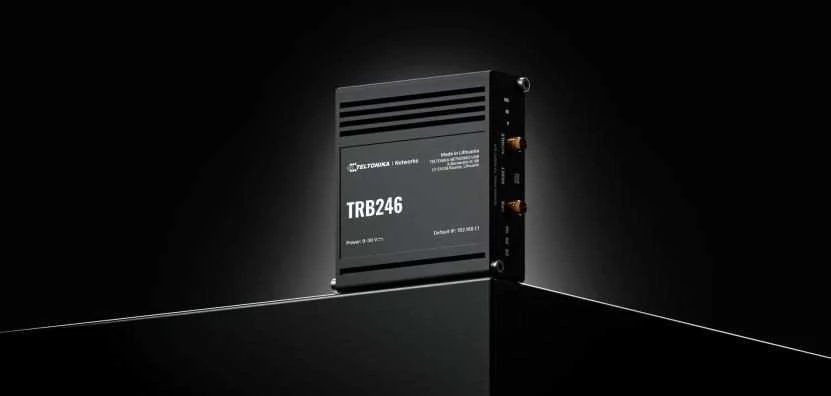 Maršrutizatorius Teltonika | Pramoninis 4G daiktų interneto šliuzas | TRB246 | 10/100 Mbit/s | Ethernet LAN (RJ-45) jungtys 1 | Tinklo palaikymas: ne | MU-MiMO: ne | 4G