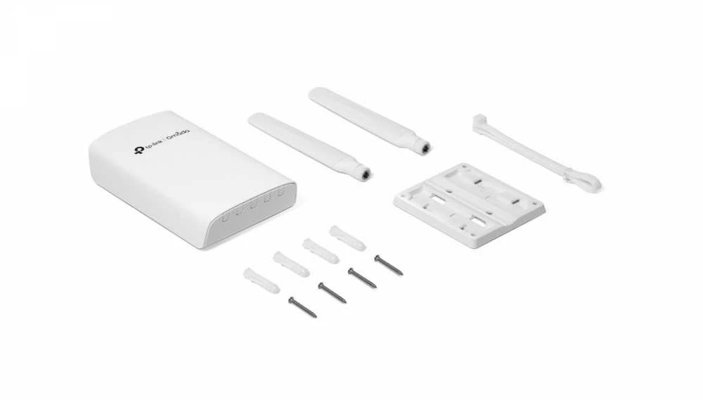 Maršrutizatorius TP-LINK | ER703WP-4G-Outdoor | Omada 4G+ Cat6 AX3000 Wi-Fi 6 lauko/vidaus šliuzas | Valdymo | Tvirtinamas prie sienos