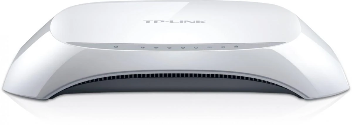TP-LINK 300Mbps Wireless N Maršrutizatorius Broadcom 2T2R 2.4GHz 802.11n/g/b Integruotas 4 prievadų jungiklis 2 antenos