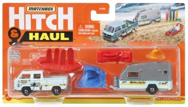 Mattel Matchbox automodeliukas su priekaba