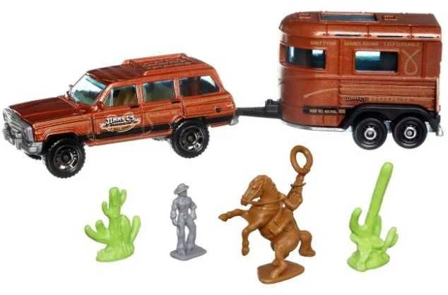 Mattel Matchbox automodeliukas su priekaba