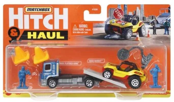 Mattel Matchbox automodeliukas su priekaba