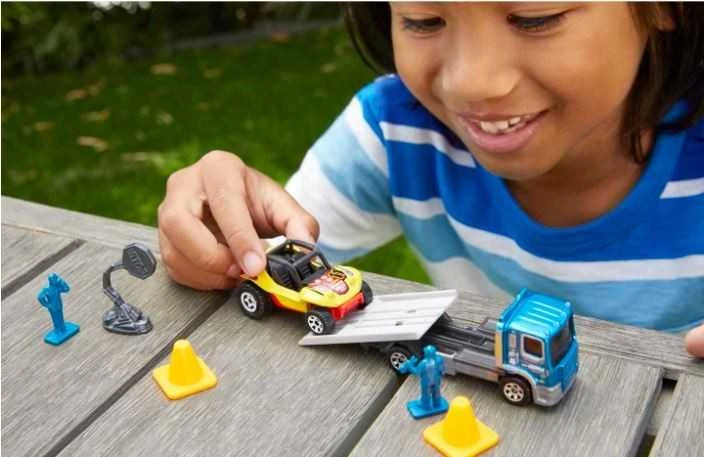 Mattel Matchbox automodeliukas su priekaba