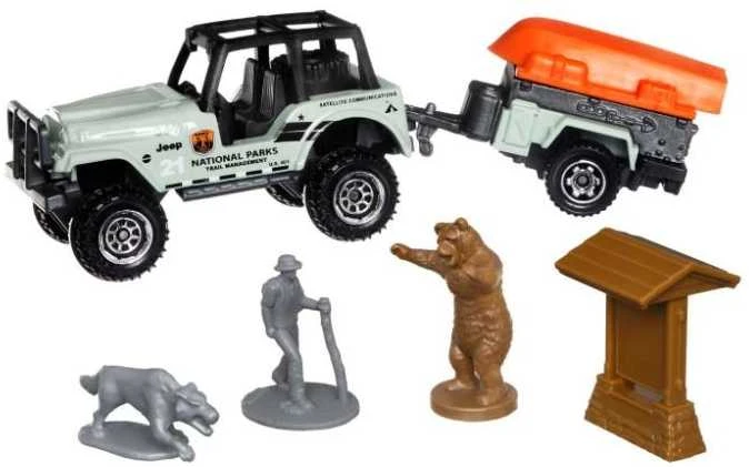 Mattel Matchbox automodeliukas su priekaba