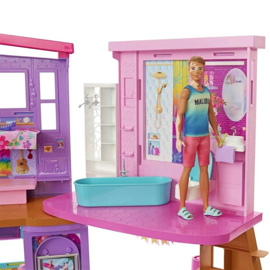 Matte Barbe Mattel Barbie Malibu namas 2022, modelis - HCD50, žema kaina | Varle.lt