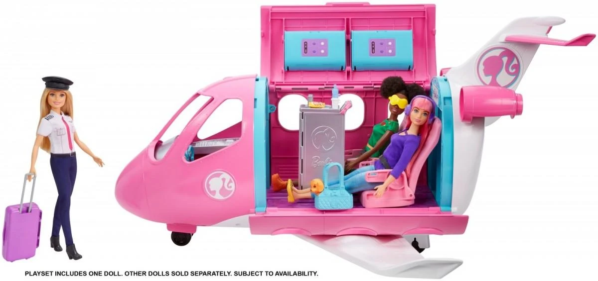 Mattel LĖLĖS BARBĖS LĖKTUVAS DREAMPLANE SU LĖLĖ