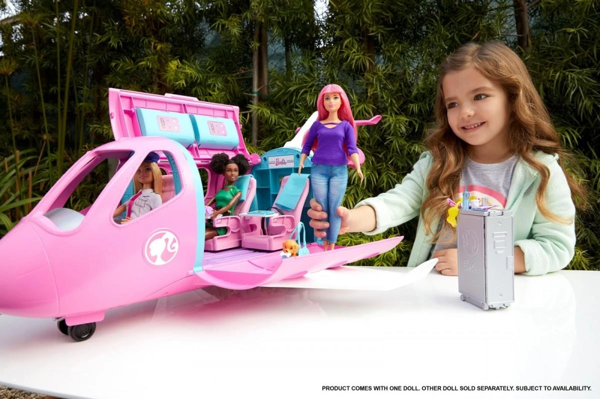Mattel LĖLĖS BARBĖS LĖKTUVAS DREAMPLANE SU LĖLĖ