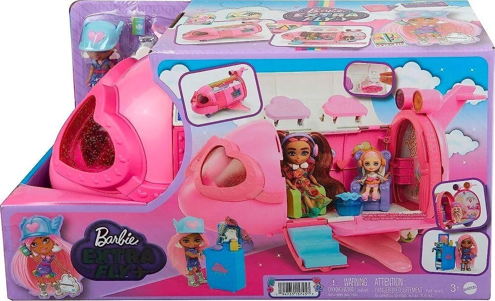 Barbie Mattel LĖLĖS BARBĖS LĖKTUVAS EXTRA FLY HPF72