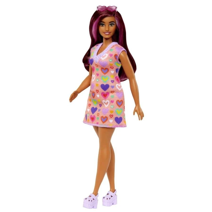 Barbie Mattel Barbė fashionistas lėlė širdelės suknele