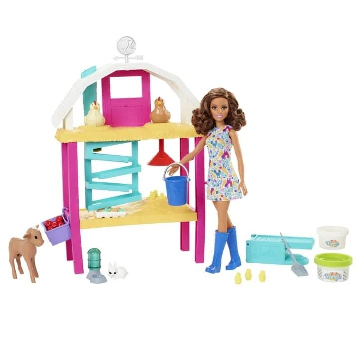 Barbie Mattel Džiaugsmingų viščiukų lėlių Barbė rinkinys HGY88
