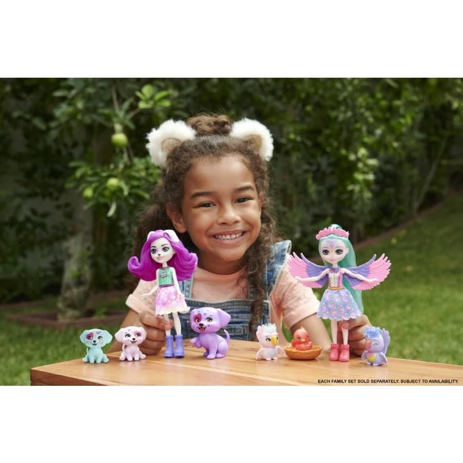 Mattel „Enchantimals“ herojų paukščių kikilių šeima