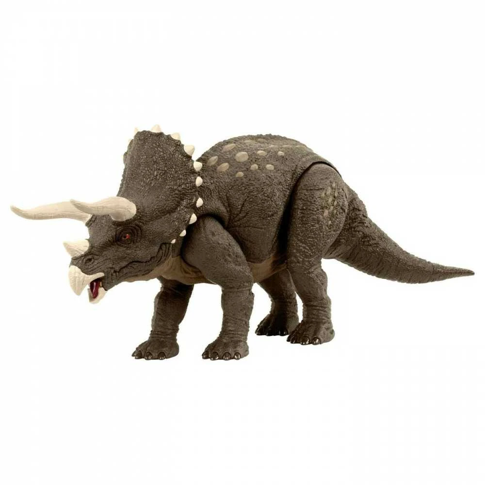 Mattel Jurassic World Eco Triceratops aplinkos gynėjo figūrėlė