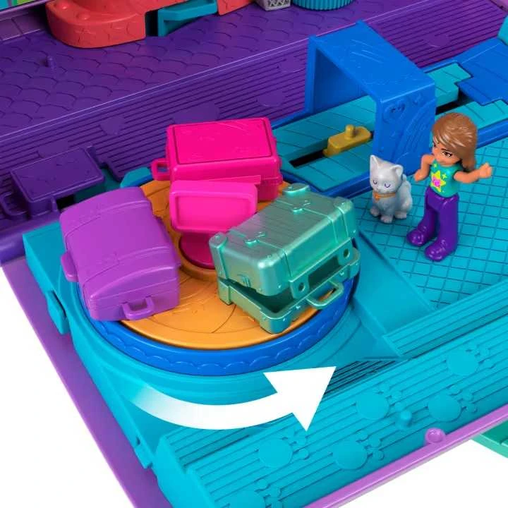 Mattel POLLY POCKET katinėlio lėktuvo žaidimų rinkinys (HWP19)