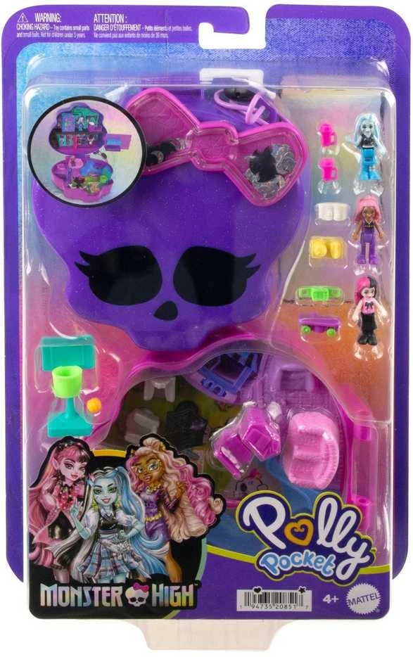 Mattel POLLY POCKET MONSTER HIGH tematikos pramogų rinkinys (HVV58)