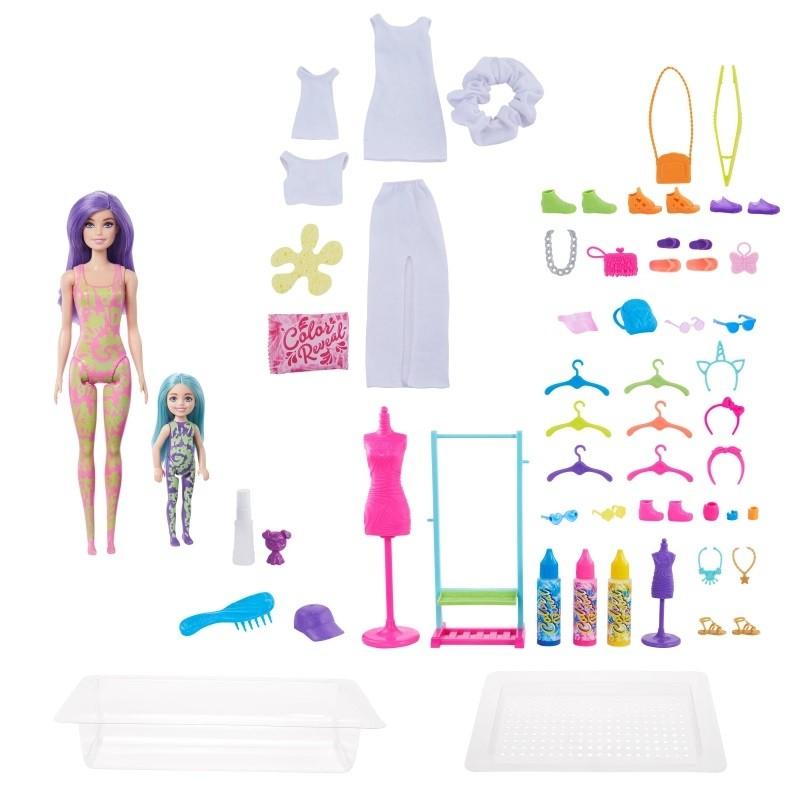 Mattel Lėlė Barbie Color Reveal neoninių spalvų dažymo rinkinys