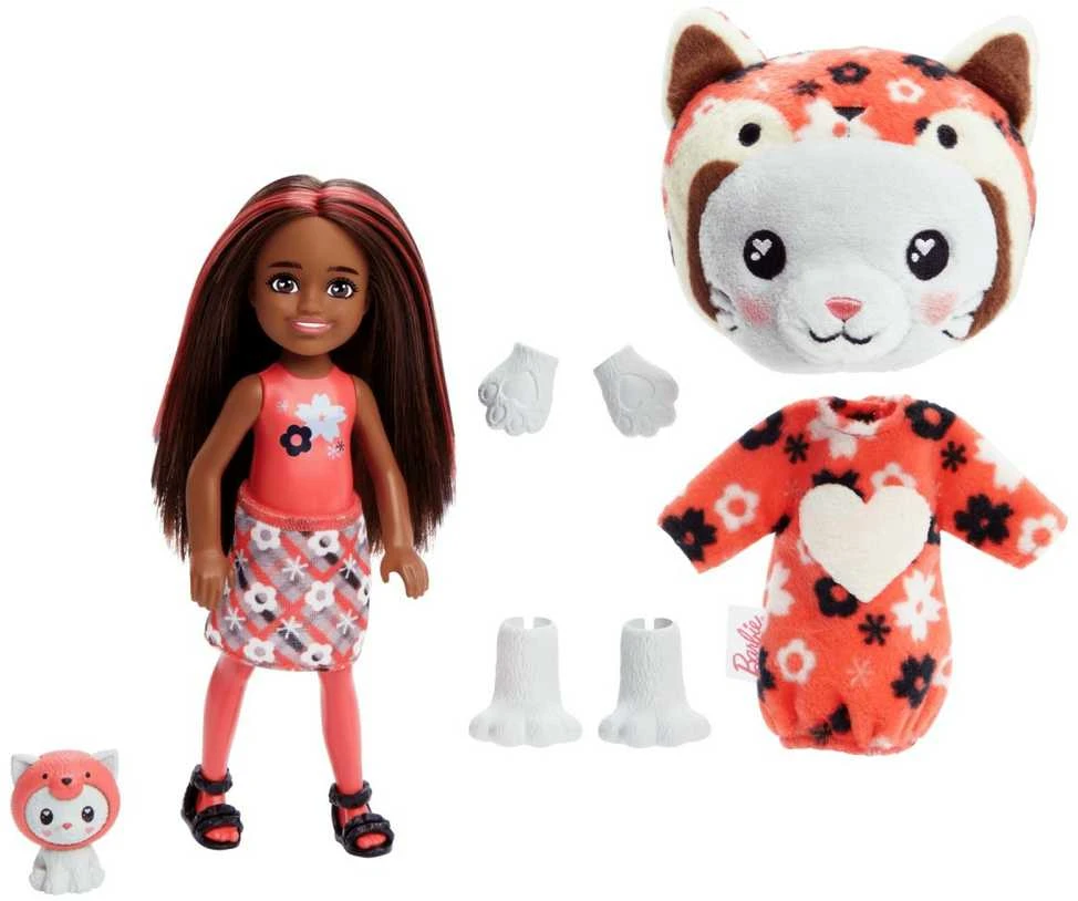 Mattel Lėlė Barbie Chelsea spalvų keitimo katytė-panda HRK28