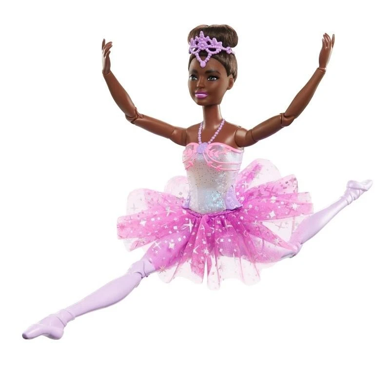 Mattel HLC26 Barbie Ballerina Doll Magic Lights Brunette | Mattel