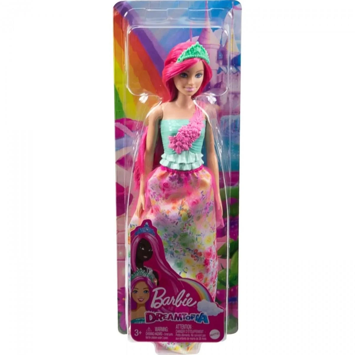 „Barbie Dreamtopia“ princesė ryškiais plaukais