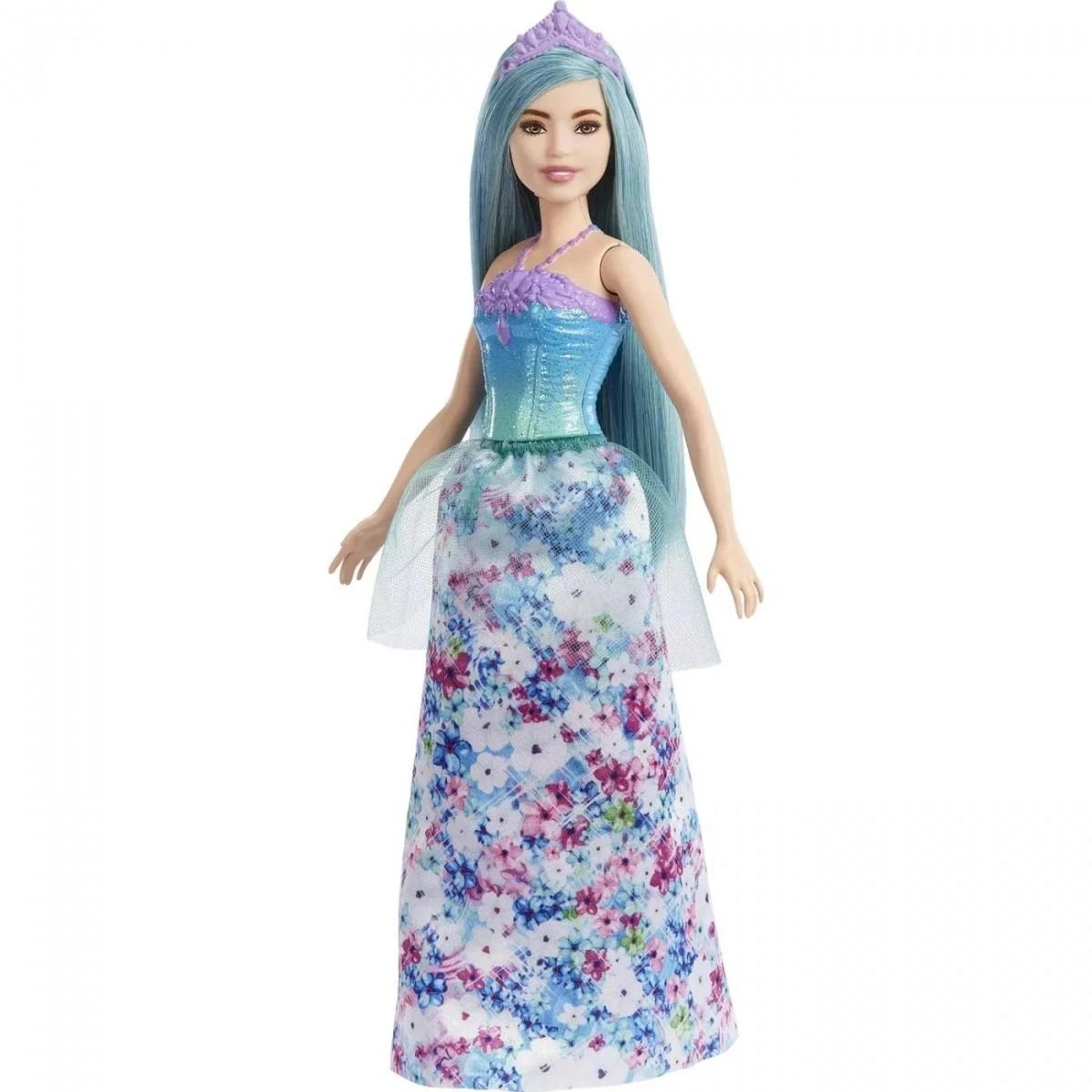 Barbie Barbė - Dreamtopia Royal lėlė - žalsvai mėlyni plaukai (HGR16)