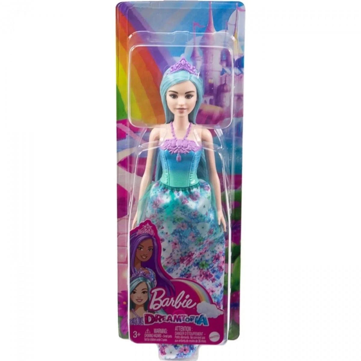 Barbie Barbė - Dreamtopia Royal lėlė - žalsvai mėlyni plaukai (HGR16)