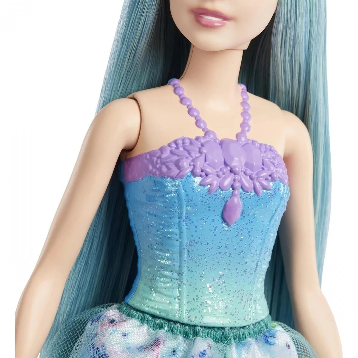 Barbie Barbė - Dreamtopia Royal lėlė - žalsvai mėlyni plaukai (HGR16)