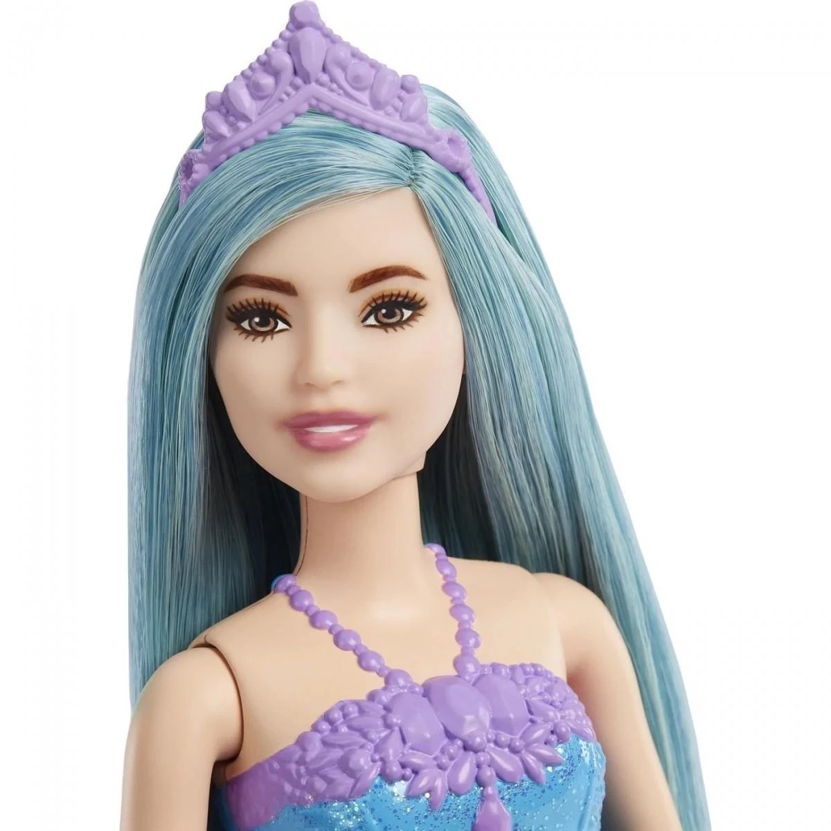 Barbie Barbė - Dreamtopia Royal lėlė - žalsvai mėlyni plaukai (HGR16)
