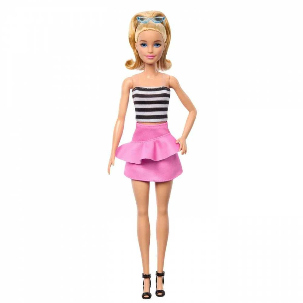 Mattel „Barbie“ madistė dryžuota palaidine (HRH11)