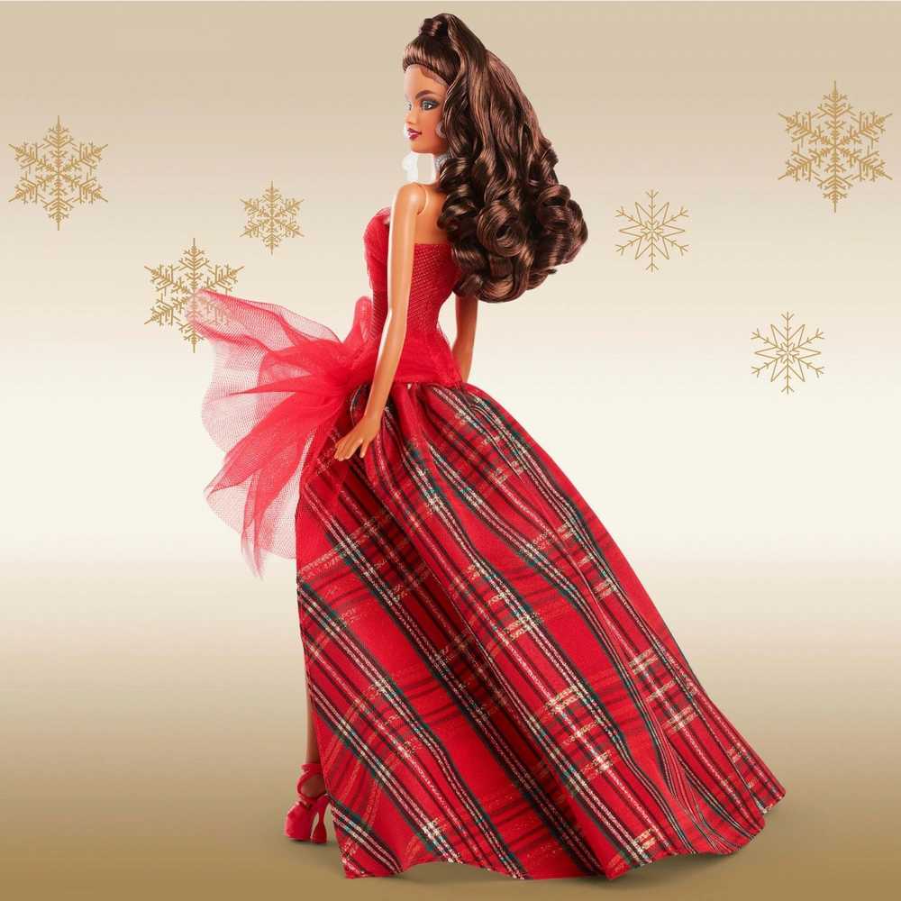 Mattel Lėlė Barbie Signature 2024 Holiday su languota suknele